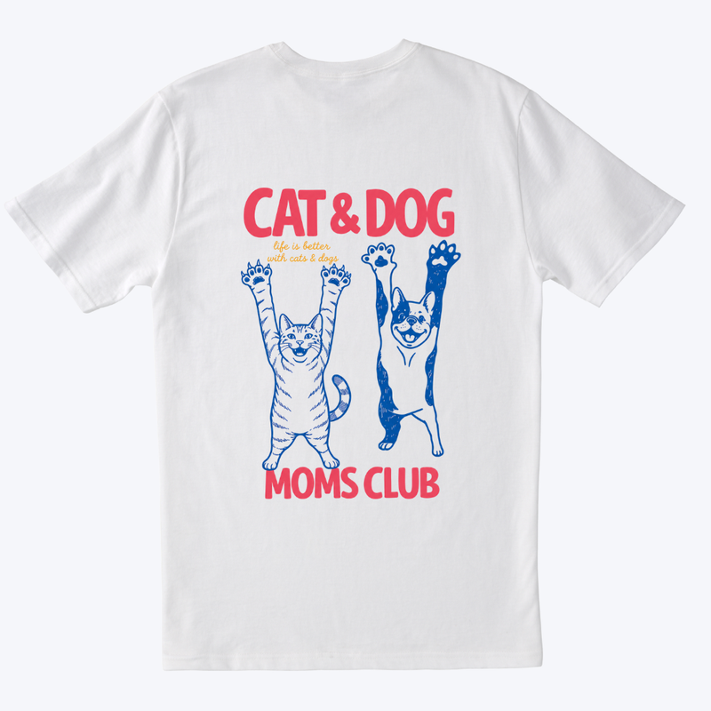 Cat & Dog Mom Club T-shirt