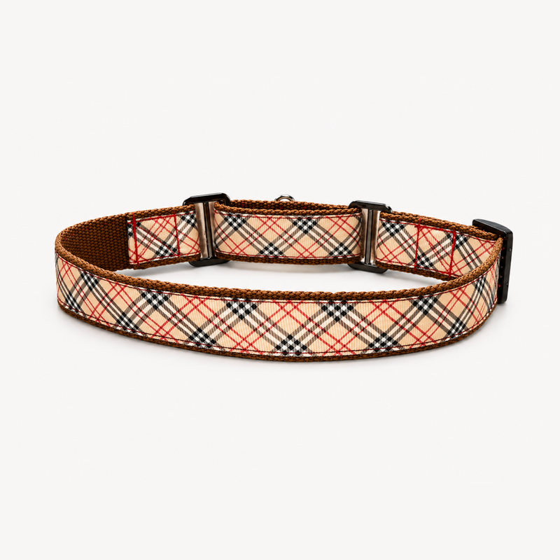 Martingale Dog Collar: Classic Plaid