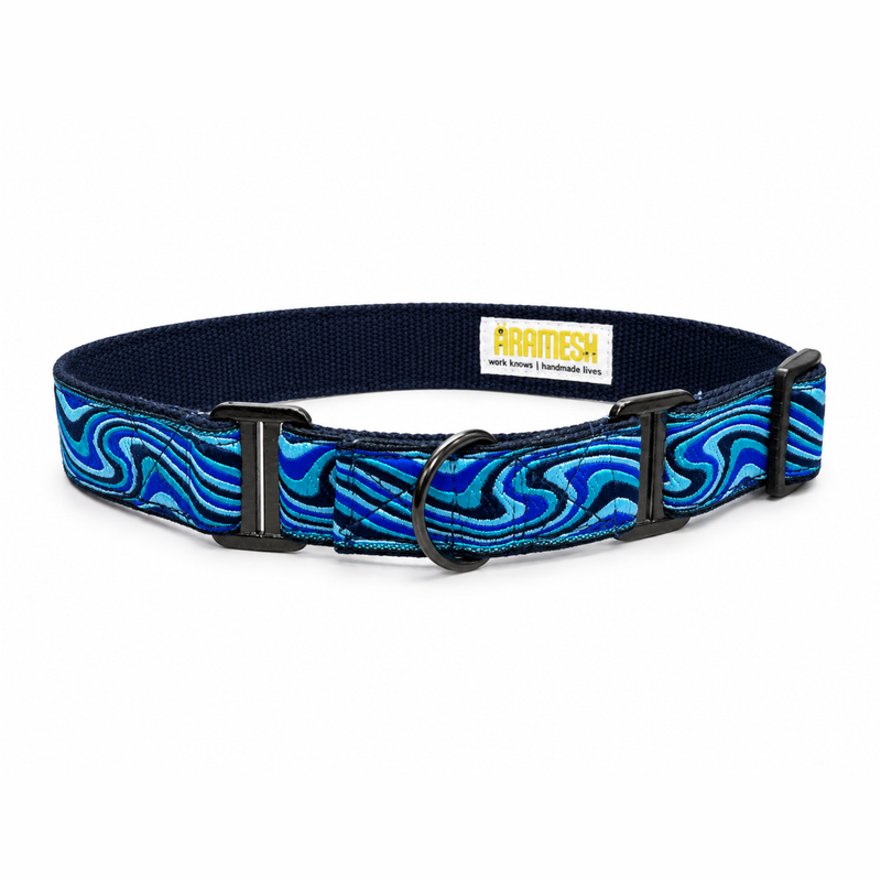 Martingale Dog Collar: Wave Chaser