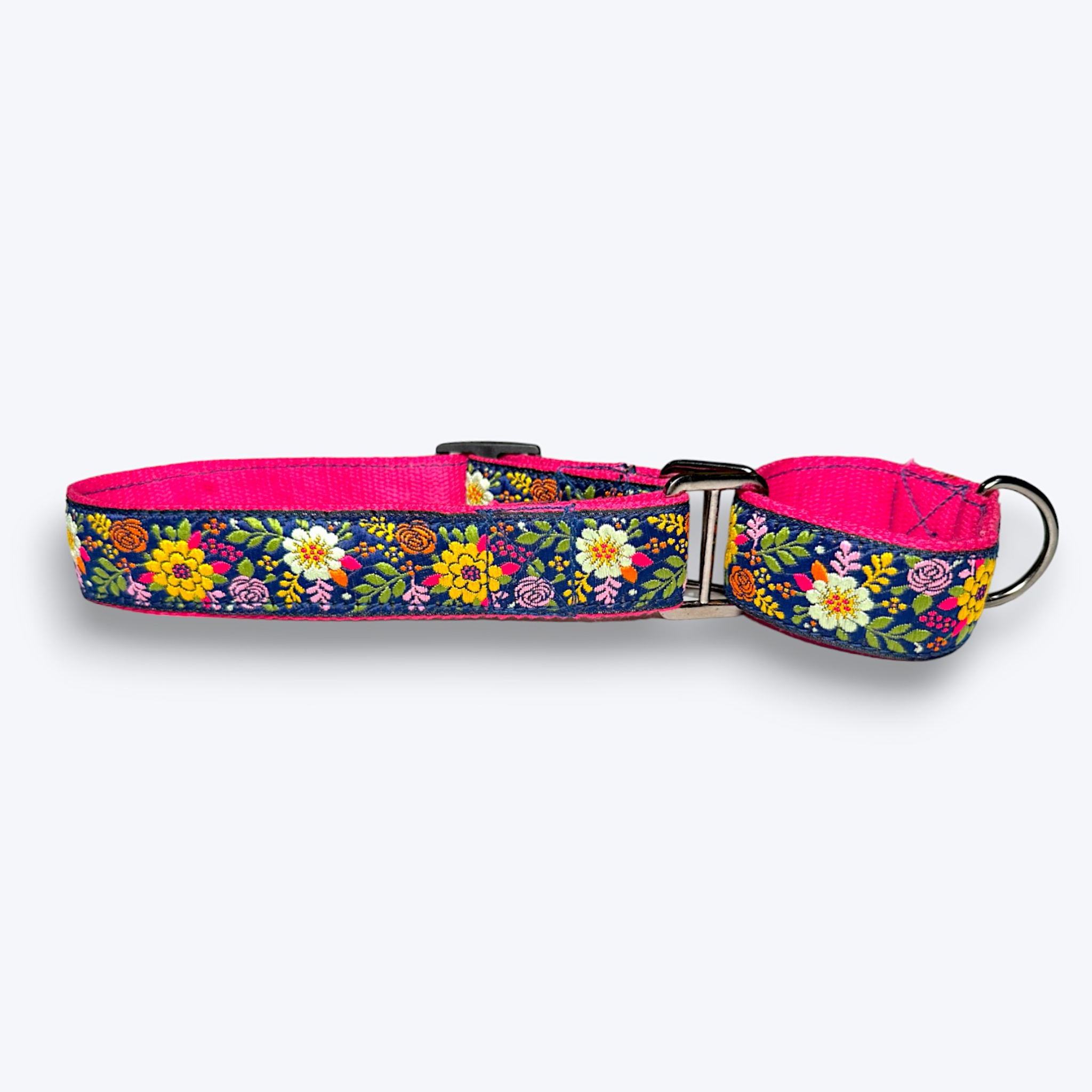 Martingale Dog Collar: Coastal Bloom