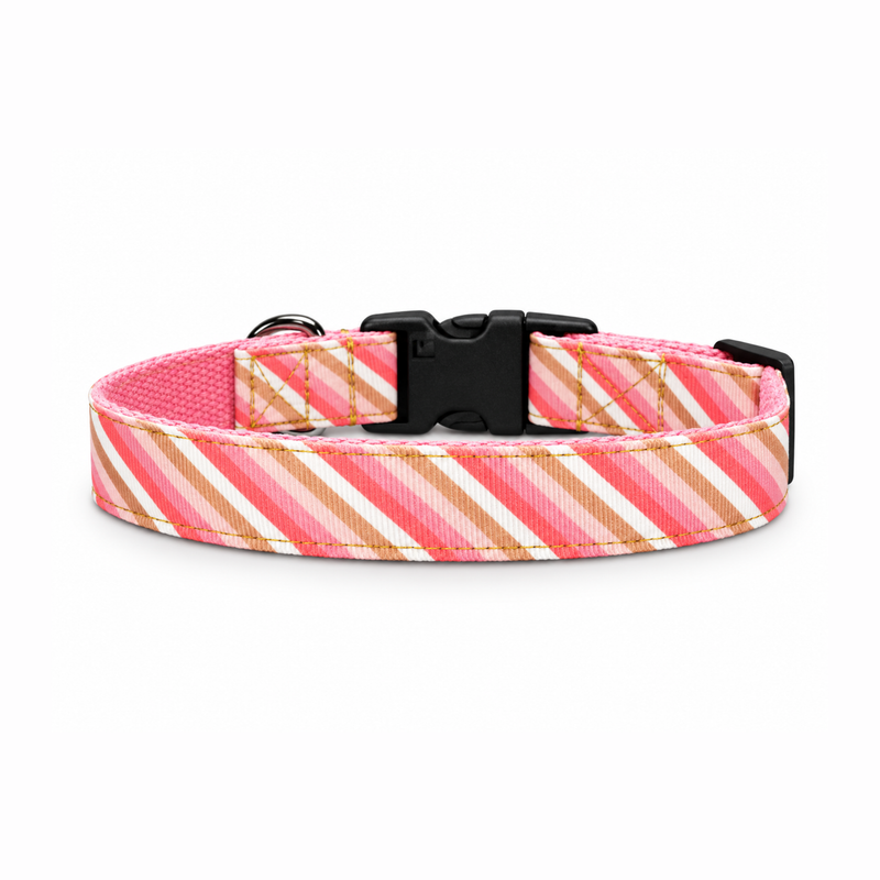 Blush Cotton Dog Collar