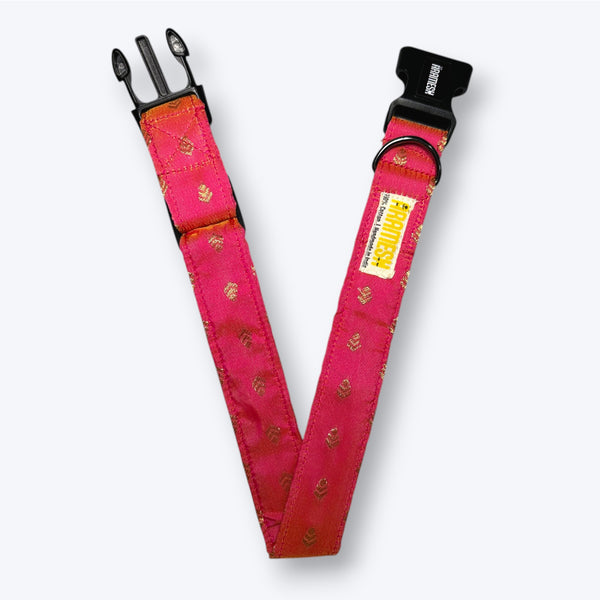 Lush Pink Festive Dog Collar