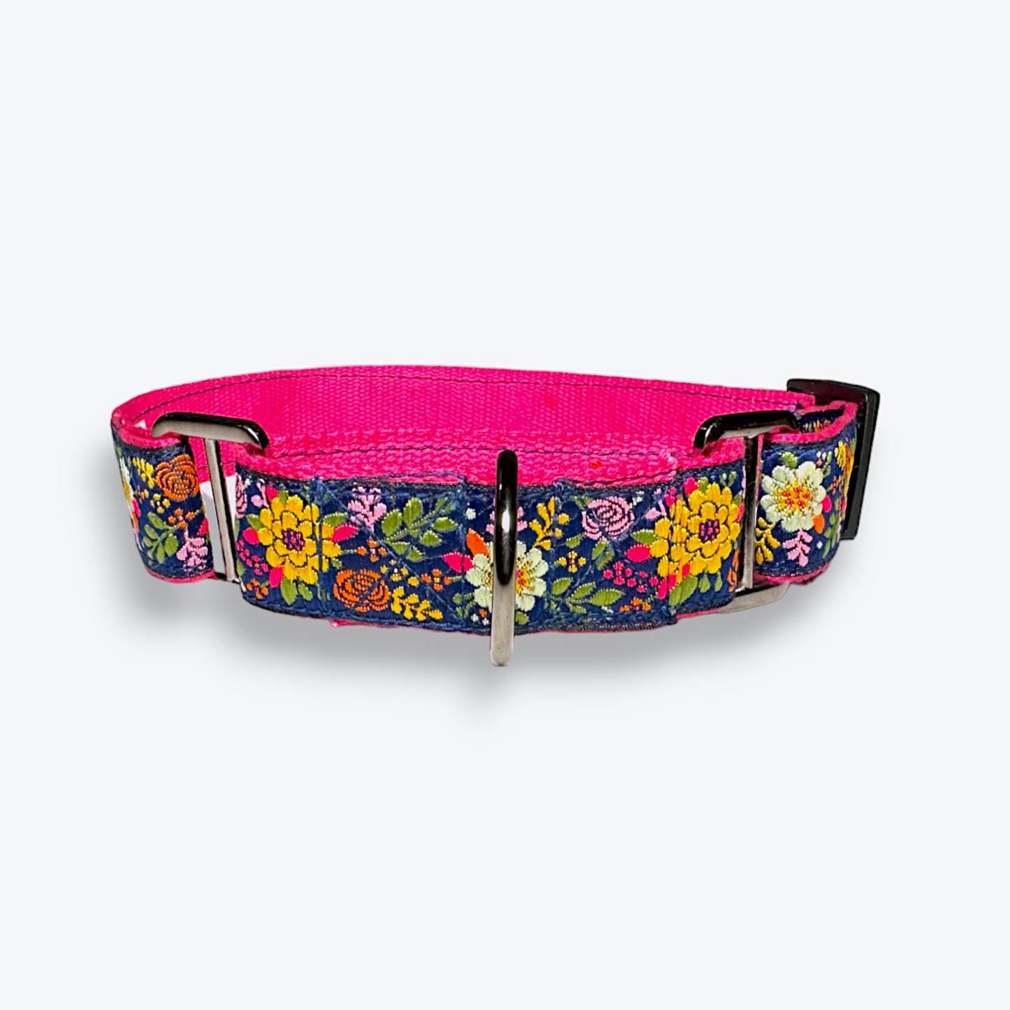 Martingale Dog Collar: Coastal Bloom