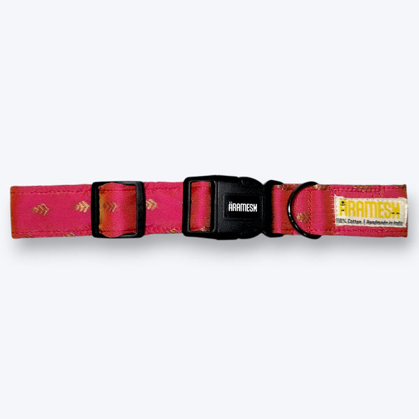 Lush Pink Festive Dog Collar