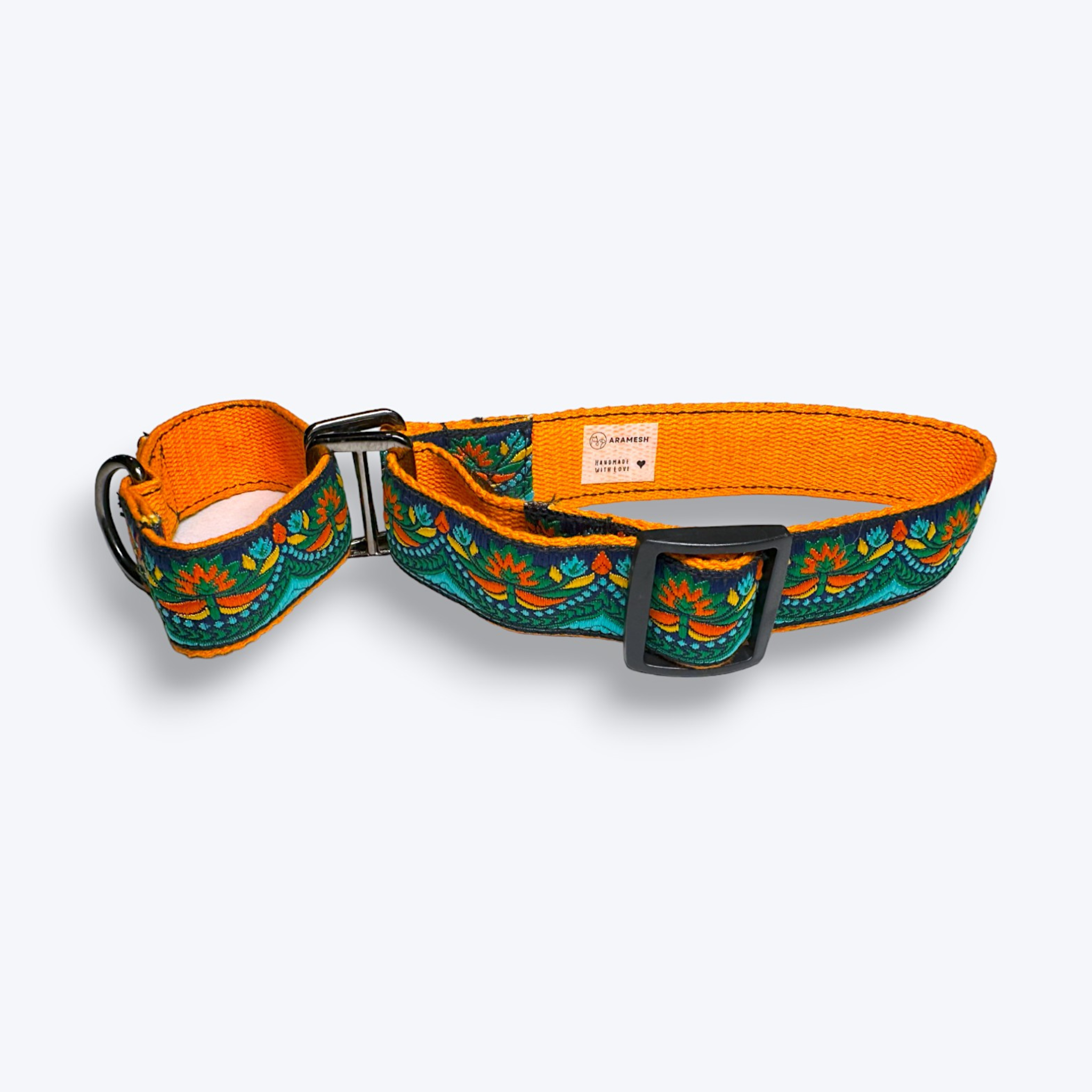 Martingale Dog Collar: Fire & Ice