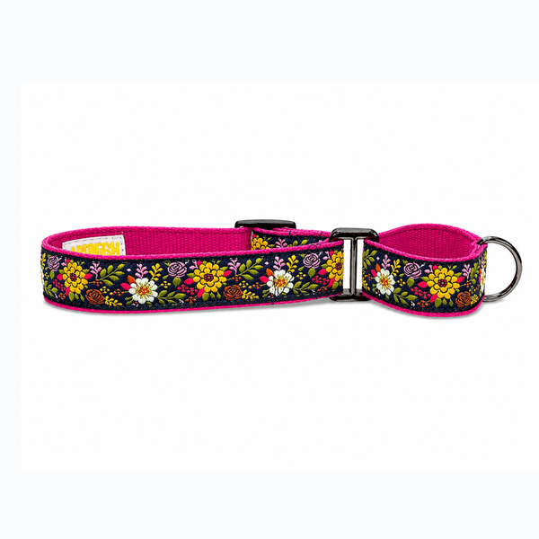 Martingale Dog Collar: Coastal Bloom