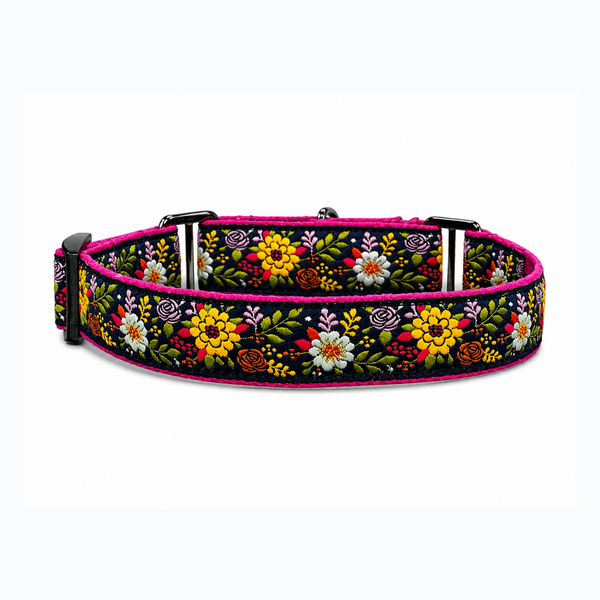 Martingale Dog Collar: Coastal Bloom