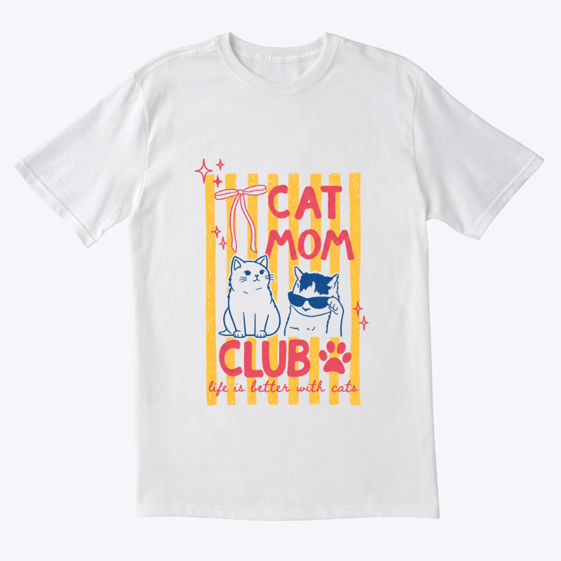 Cat Mom Club T-shirt