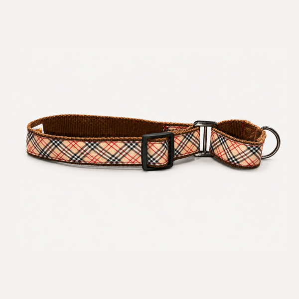 Martingale Dog Collar: Classic Plaid