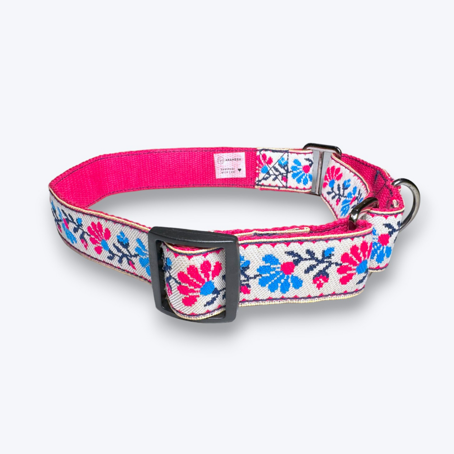 Martingale Dog Collar: Peony Petal