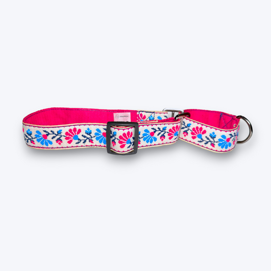 Martingale Dog Collar: Peony Petal