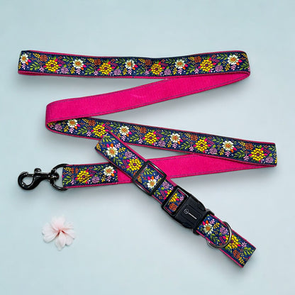 Coastal Bloom Dog Collar & Leash