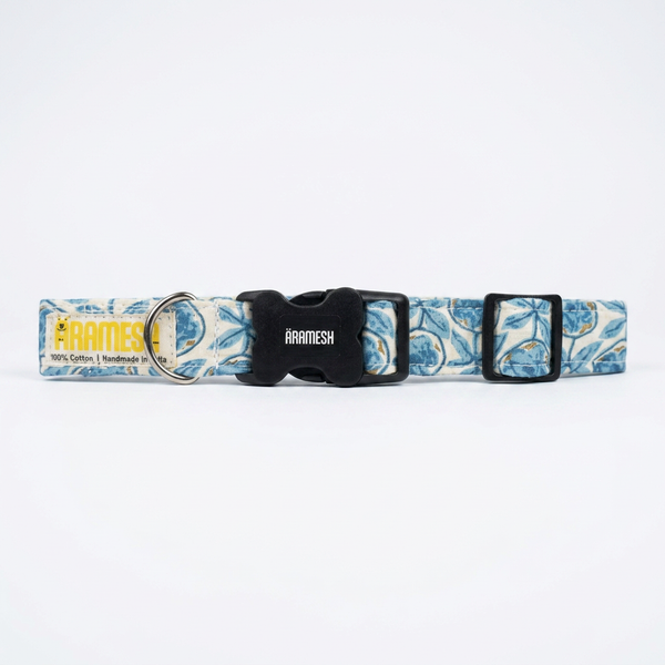 Santorini Cotton Dog Collar