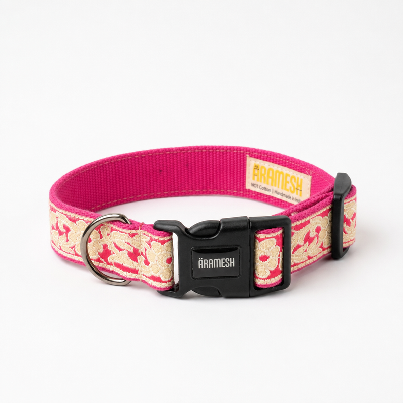 Pink Bloom Dog Collar