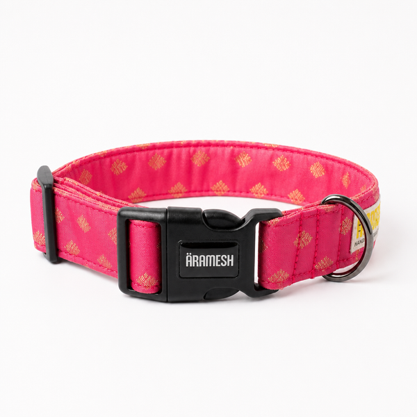 Lush Pink Festive Dog Collar
