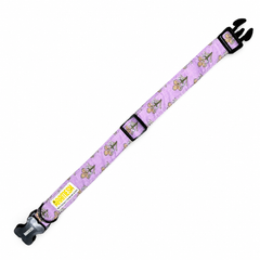 Sweet Pea Cotton Dog Collar