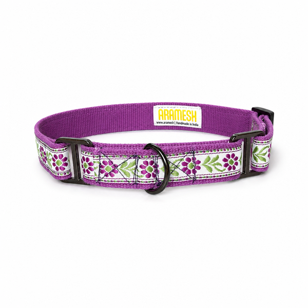 Martingale Dog Collar: Lavendar Sunshine