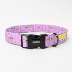 Sweet Pea Cotton Dog Collar