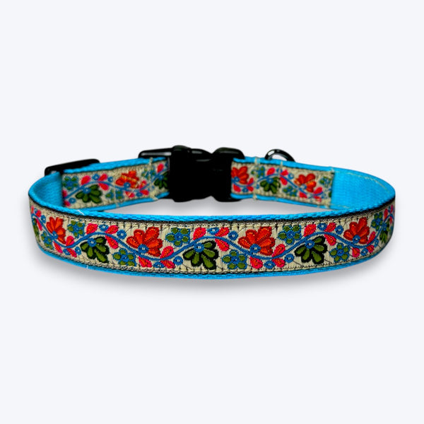 Floral Skies Dog Collar