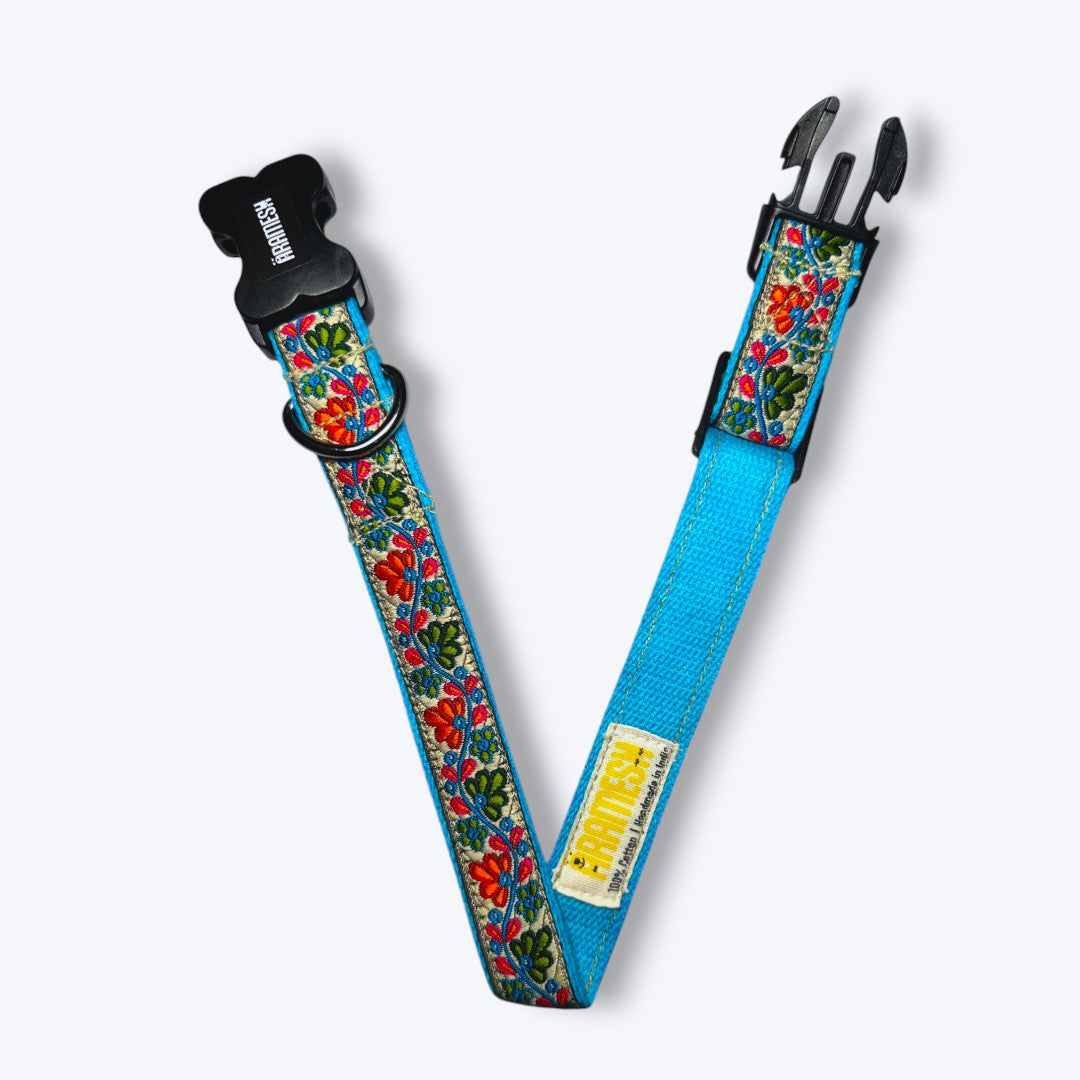 Floral Skies Dog Collar & Leash
