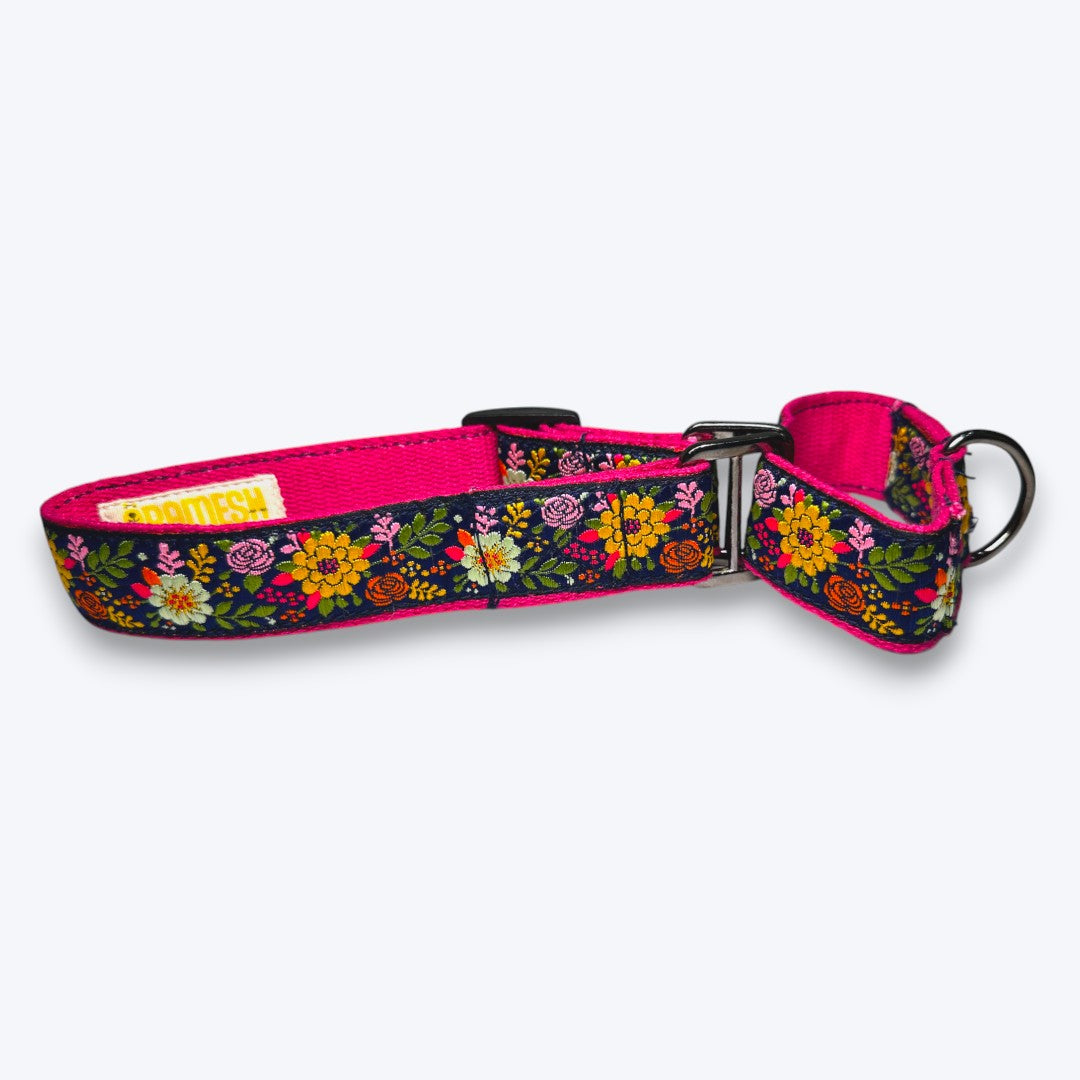 Martingale Dog Collar: Coastal Bloom