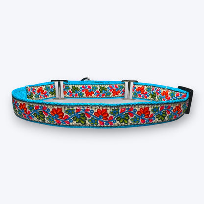 Martingale Dog Collar: Floral Skies