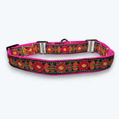 Martingale Dog Collar: Emerald Glow