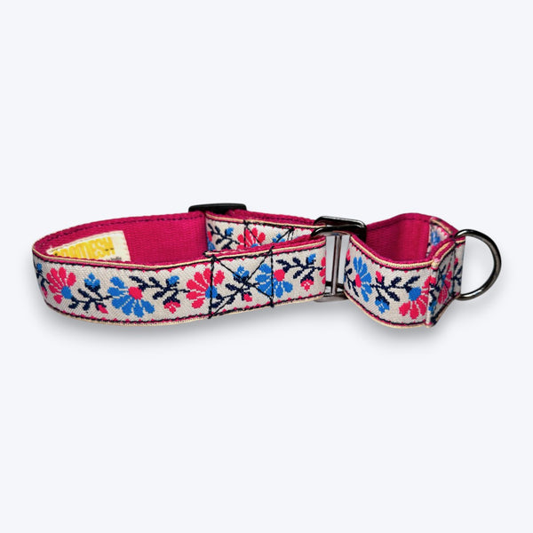 Martingale Dog Collar: Peony Petal