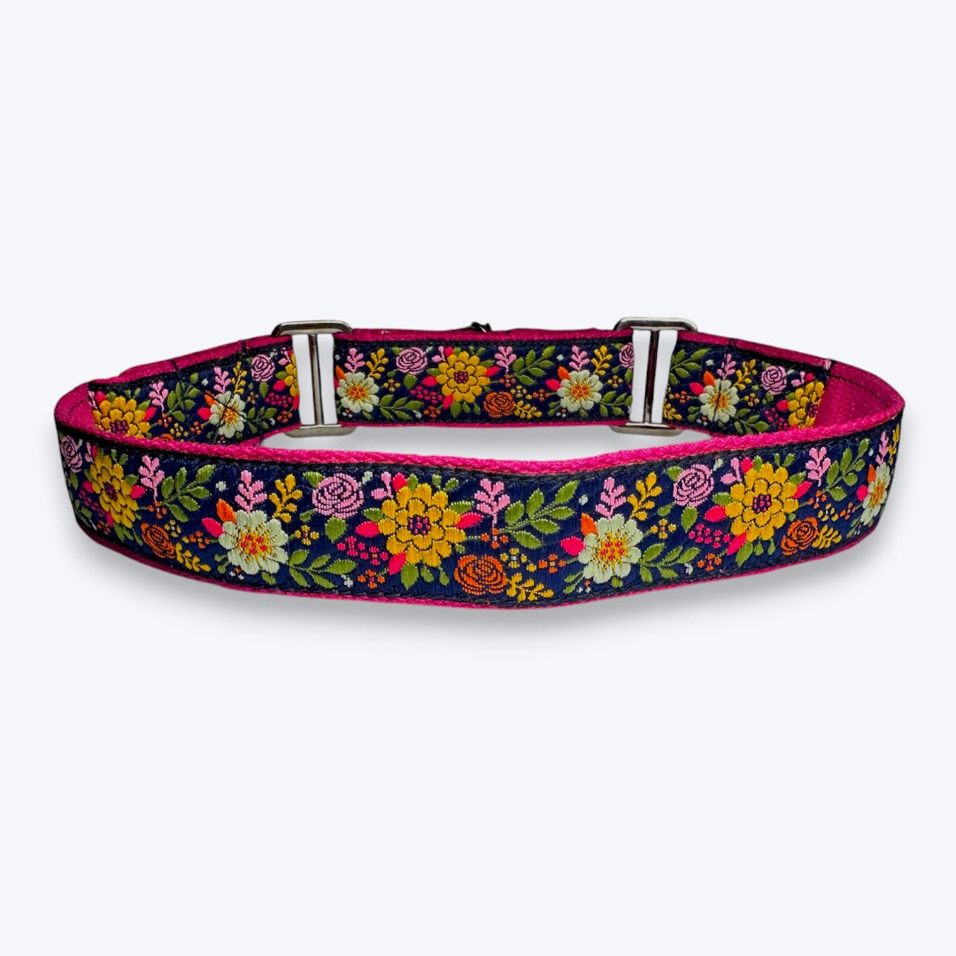 Martingale Dog Collar: Coastal Bloom