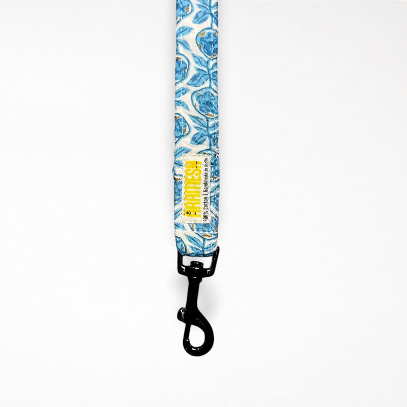 Santorini Cotton Dog Collar & Leash