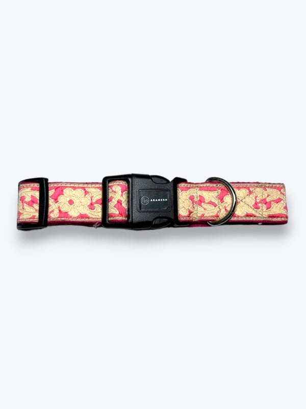 Pink Bloom Dog Collar