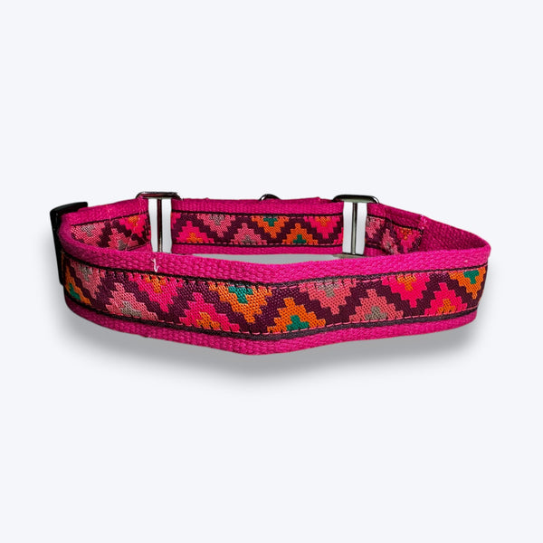 Martingale Dog Collar: Rosy Rhythm