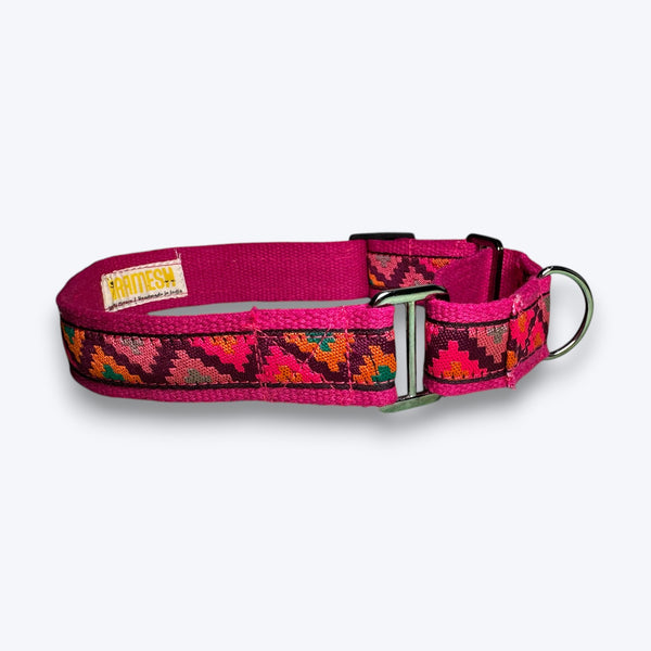 Martingale Dog Collar: Rosy Rhythm