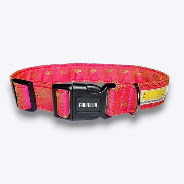 Lush Pink Festive Dog Collar