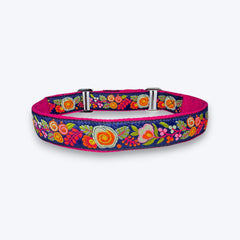 Martingale Dog Collar: Moonlit Bouquet