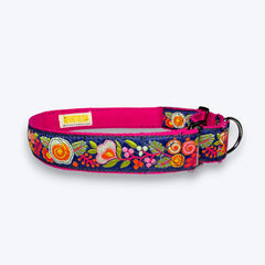 Martingale Dog Collar: Moonlit Bouquet