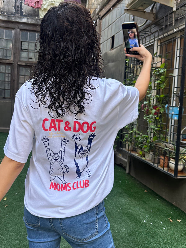 Cat & Dog Mom Club T-shirt