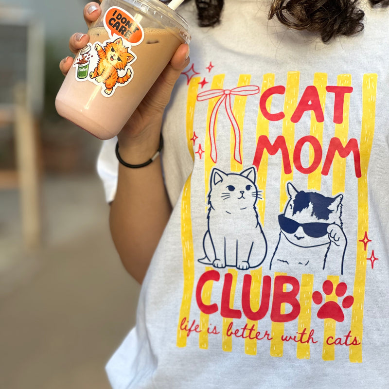 Cat Mom Club T-shirt