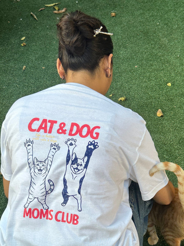 Cat & Dog Mom Club T-shirt