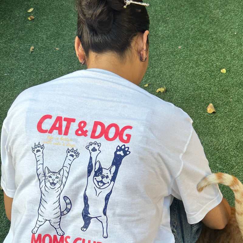 Cat & Dog Mom Club T-shirt