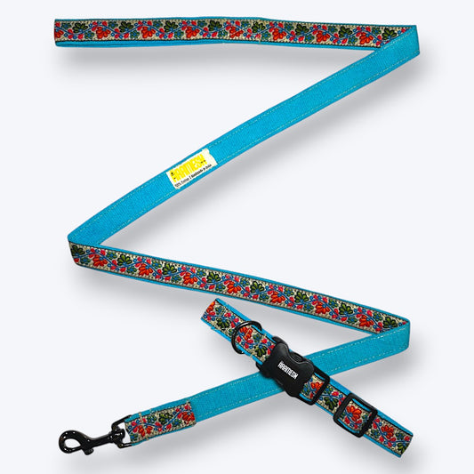 Floral Skies Dog Collar & Leash