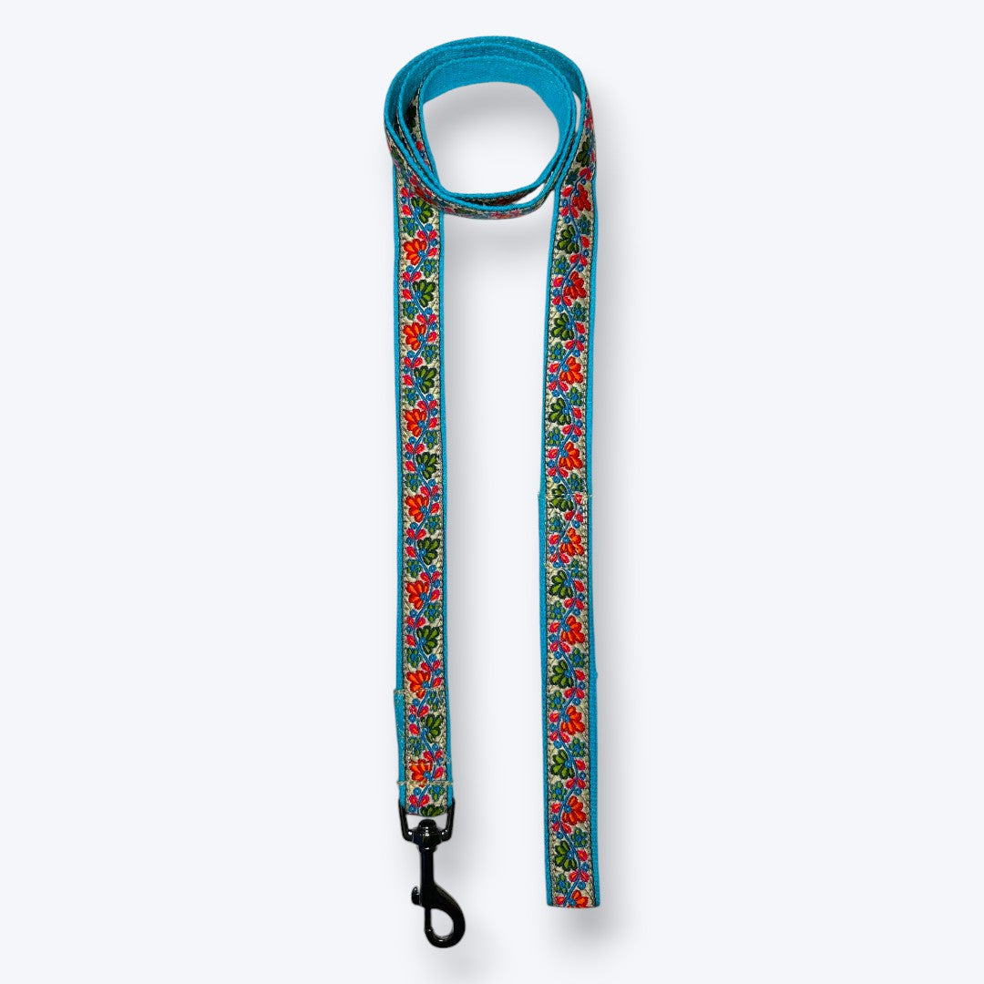 Floral Skies Dog Collar & Leash