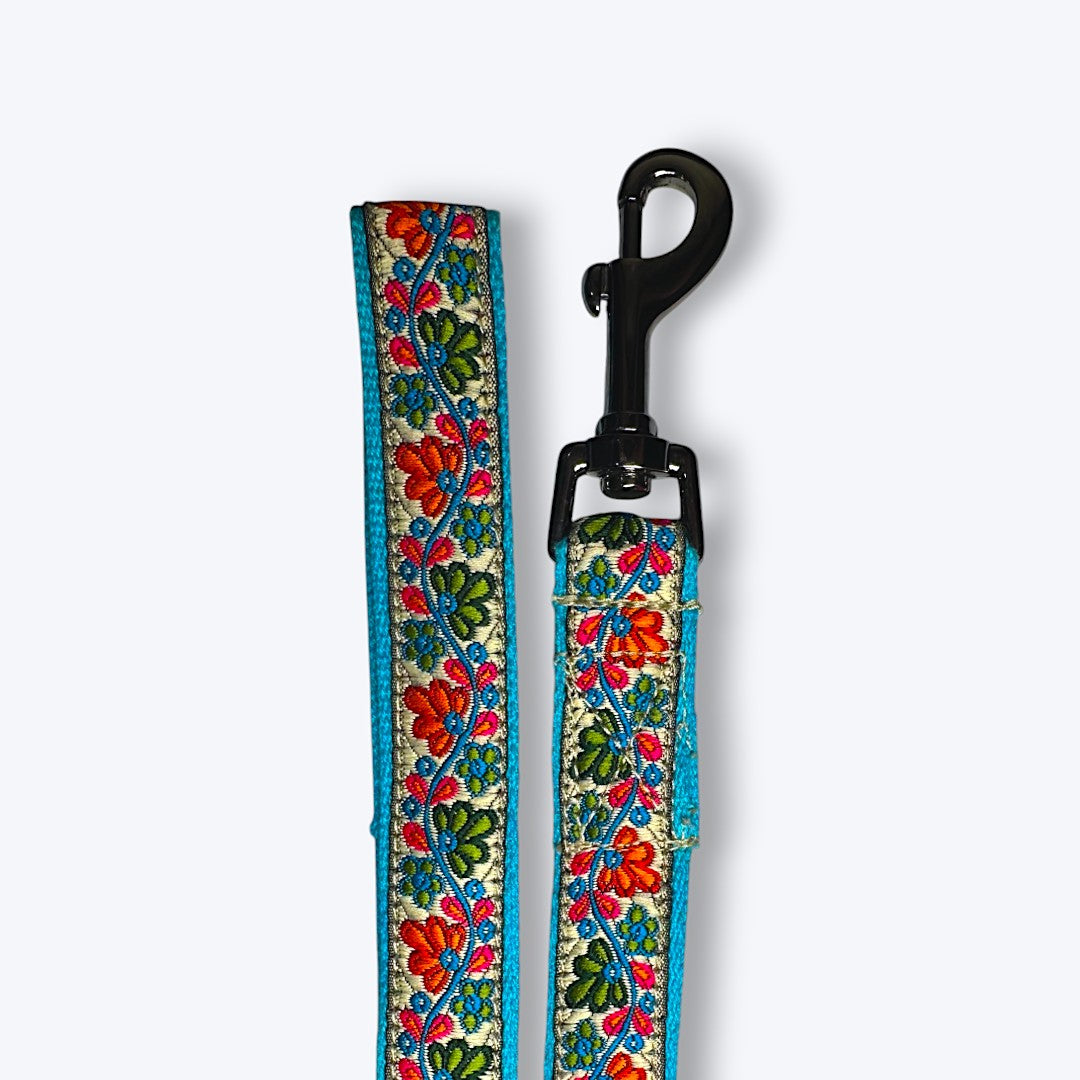 Floral Skies Dog Collar & Leash