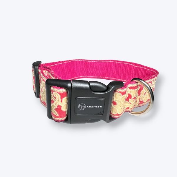 Pink Bloom Dog Collar