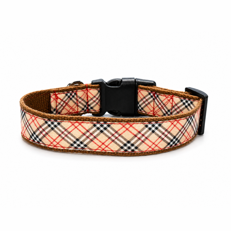 Classic Plaid Dog Collar