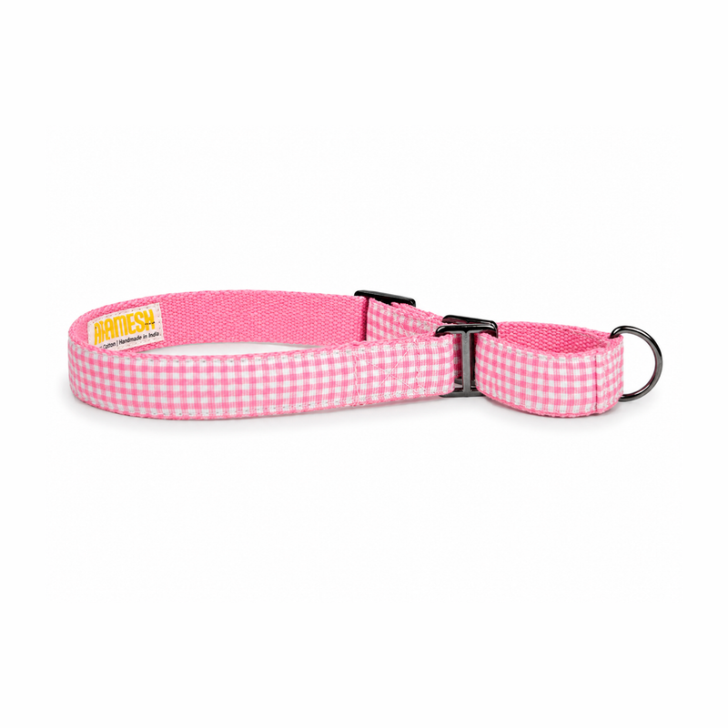 Martingale Dog Collar: Cotton Candy