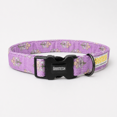 Sweet Pea Cotton Dog Collar & Leash