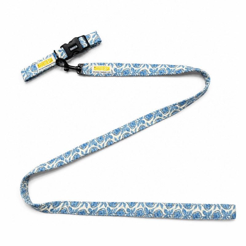 Santorini Cotton Dog Leash