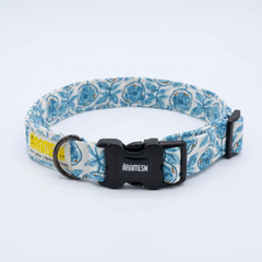 Santorini Cotton Dog Collar & Leash