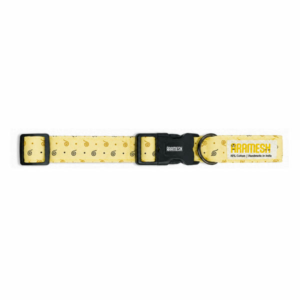Honey Swirl Cotton Dog Collar